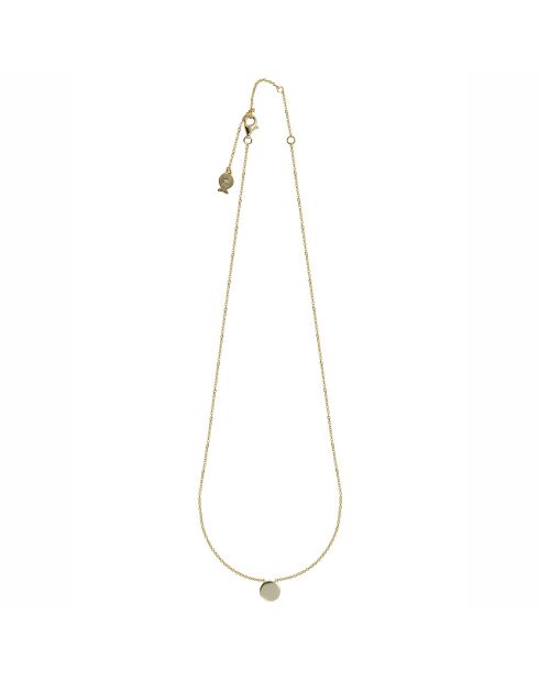 Collier Solitaire en Argent doré