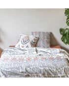 Parure housse de couette Ethnic grise