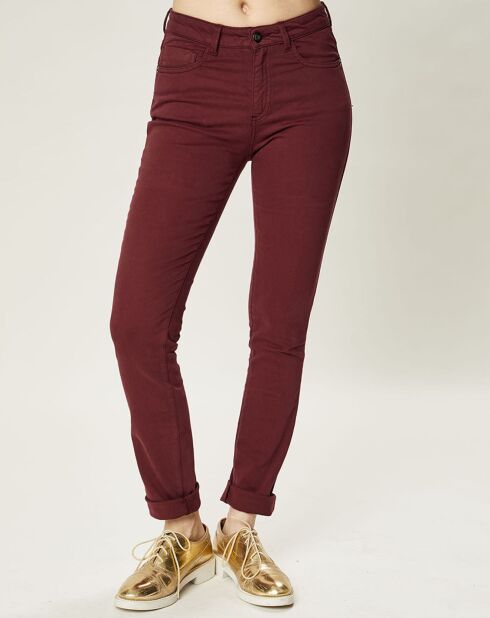 Pantalon Clemie prune