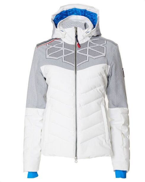 Veste de ski Supercorde blanc/gris