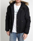 Parka Arris col fausse fourrure noire