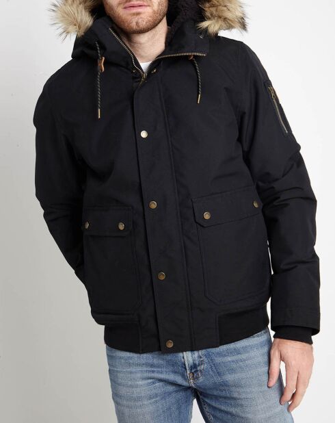 Parka Arris col fausse fourrure noire