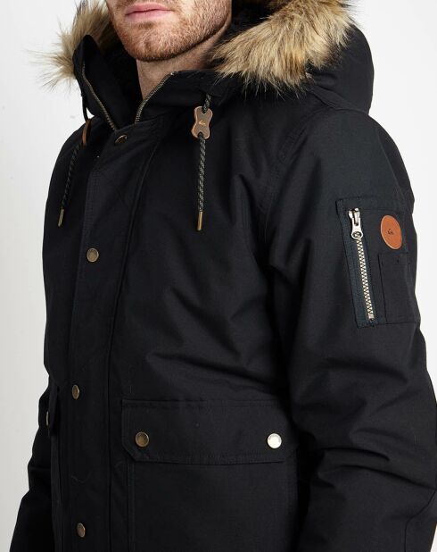 Parka Arris col fausse fourrure noire