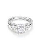 2 diamanten ringen van Malika 0,51 kt witgoud