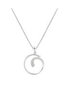 Pendentif Ouroboros Diamant 0.25 ct or blanc