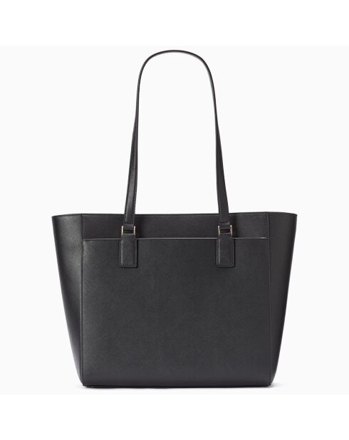 Sac cabas en Cuir Cameron noir - 40x30x15 cm