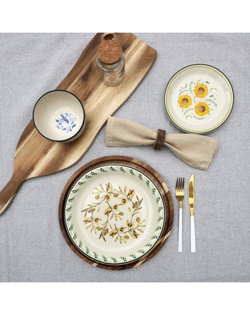 Dessous assiette acacia marron - 32x32 cm