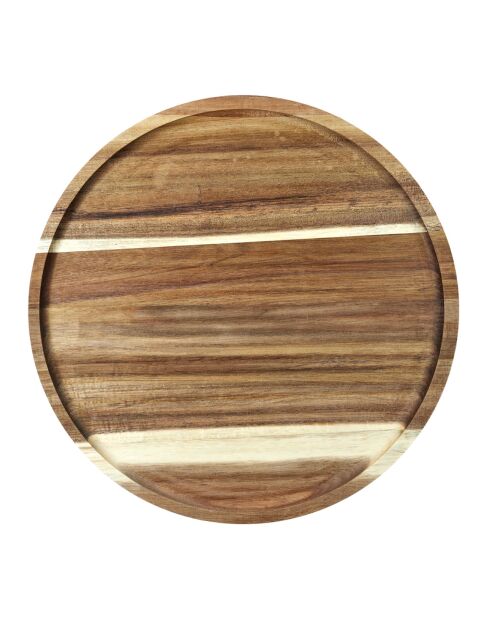 Dessous assiette acacia marron - 32x32 cm