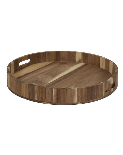 Plateau acacia marron - 40x40x5 cm