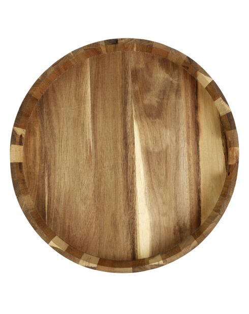 Plateau acacia marron - 40x40x5 cm