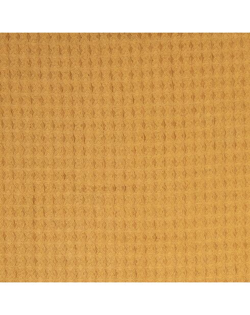 Jeté de canapé gaufré jaune ocre  - 250x170 cm