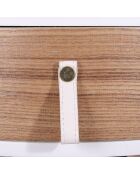 Table de Chevet Nora blanche - D.35x46.5 cm