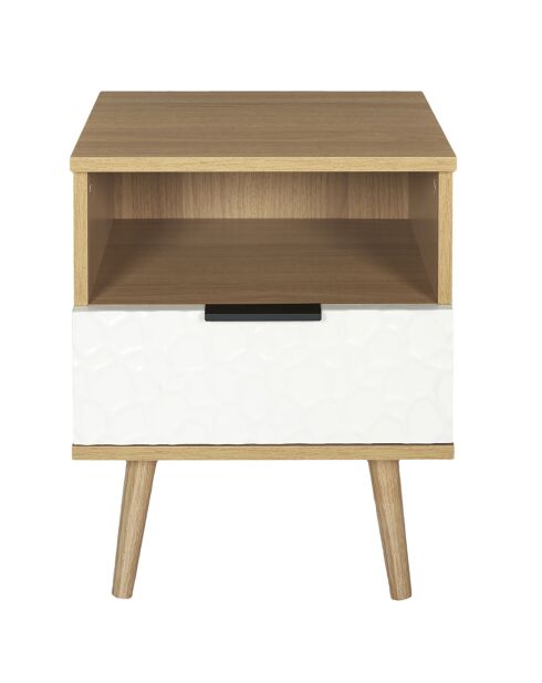 Table de chevet Sven blanche - 35x40x49 cm