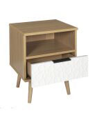 Table de chevet Sven blanche - 35x40x49 cm