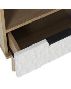 Table de chevet Sven blanche - 35x40x49 cm