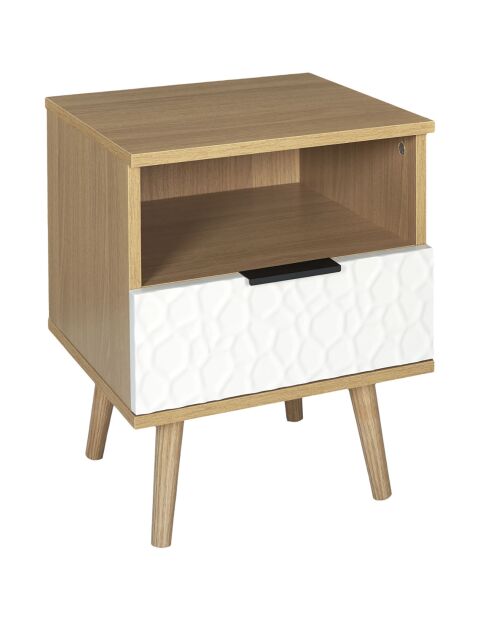 Table de chevet Sven blanche - 35x40x49 cm