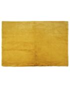 Tapis imitation fourrure fin jaune - 170x120 cm
