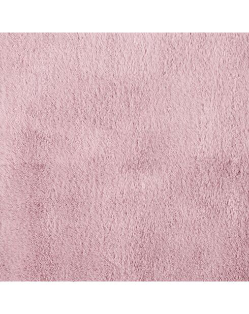 Tapis imitation fourrure fin rose - 110x60 cm