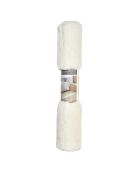Tapis imitation fourrure fin beige - 110x60 cm