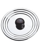 Universeller grauer Edelstahldeckel - D.16/18/20 cm