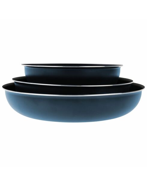 Batterie de cuisine induction Sitramovible Family bleue - 10 pièces