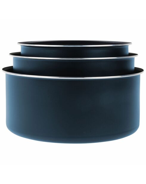 Batterie de cuisine induction Sitramovible Family bleue - 10 pièces