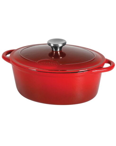 Cocotte Tradifonte induction rouge - 36x28x14 cm