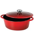 Cocotte Tradifonte induction rouge - 36x28x14 cm