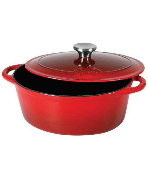 Cocotte Tradifonte induction rouge - 36x28x14 cm