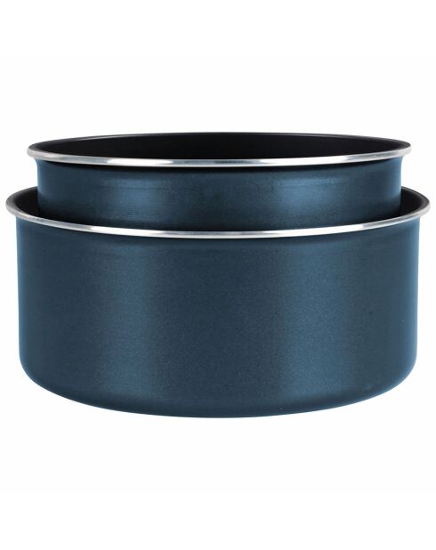 Family Blue, herausnehmbares Induktionskochgeschirr, 10 Stück