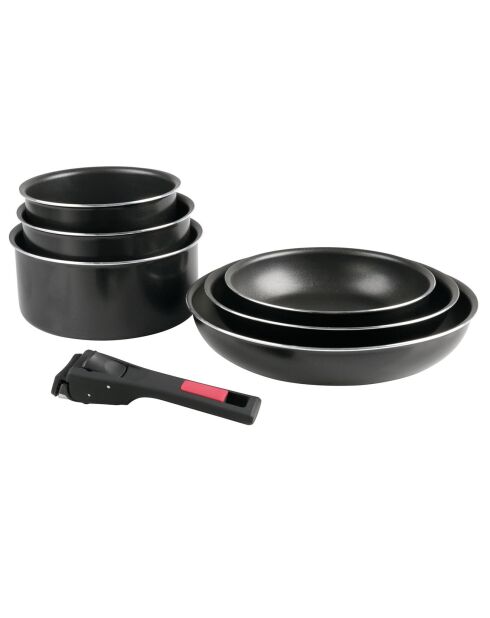 Batterie de cuisine Agile induction noire - 7 pièces