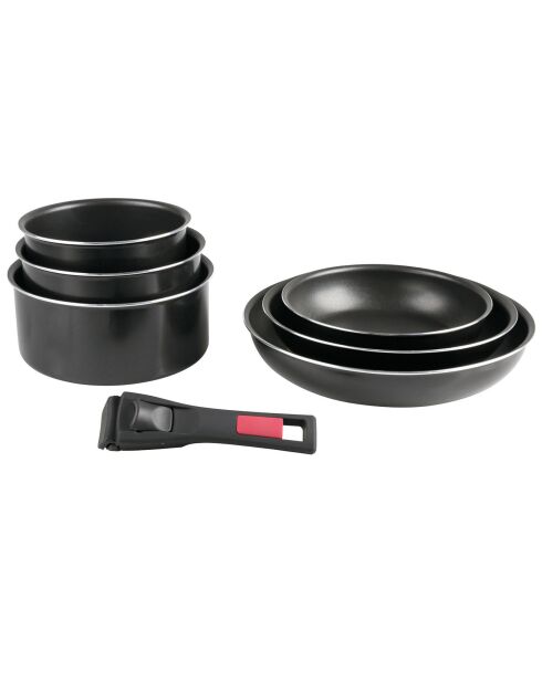 Batterie de cuisine Agile induction noire - 7 pièces