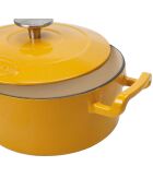 Cocotte Sitrabella induction moutarde - 20x9.5 cm