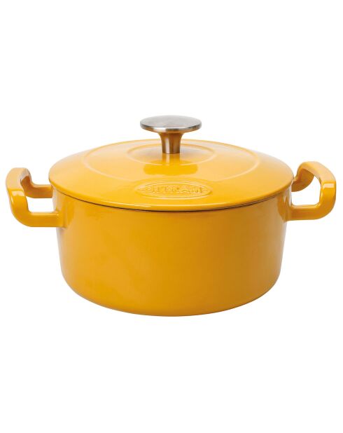 Cocotte Sitrabella induction moutarde - 20x9.5 cm