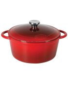 Cocotte Tradifonte induction rouge - 24x12 cm