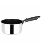 2 Casseroles et un manche Sitramovible Arpege induction gris/noir - D.16/20 cm