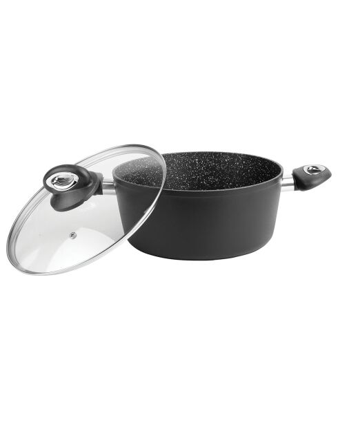 Faitout Granite induction noir - 24x10.5 cm