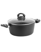 Faitout Granite induction noir - 24x10.5 cm