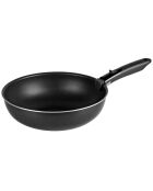 Wok Sitramovible Family induction noire - D.28 cm