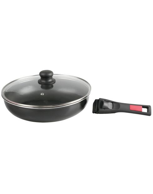 Sauteuse agile induction noire - d.28 cm