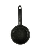 3 Casseroles induction et un manche noires - D.16/18/20 cm