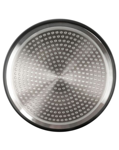 3 pentole a induzione e manico nero - D.16/18/20 cm