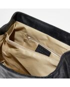 Sac à main en Cuir Tina noir - 25x38x14 cm