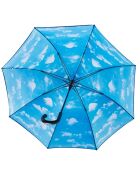 Parapluie cloche - Ouverture automatique noir/bleu
