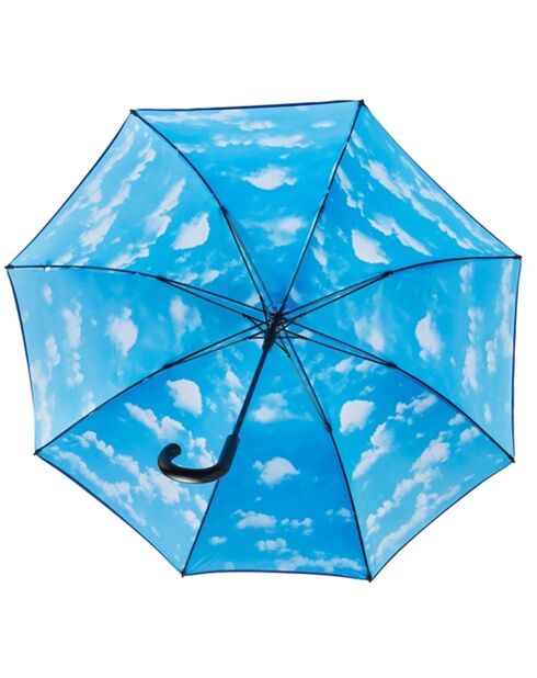 Glockenschirm - Schwarz/Blau mit automatischer Öffnung