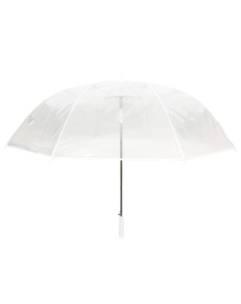 Parapluie cloche - Ouverture automatique transparent/blanc