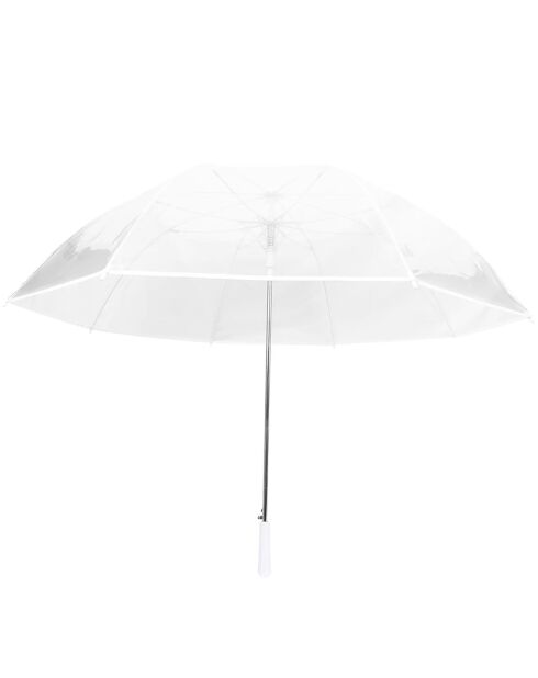 Parapluie cloche - Ouverture automatique transparent/blanc