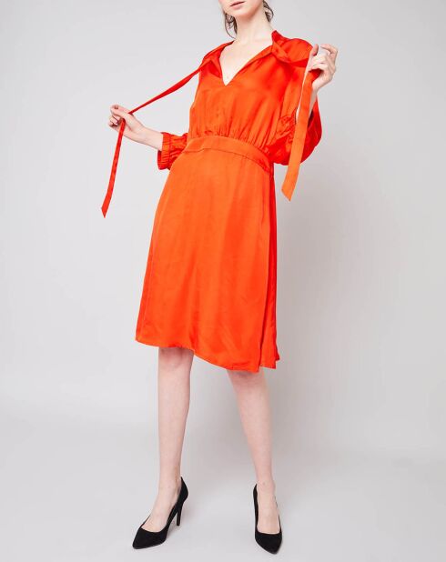 Robe Hills rouge orangé