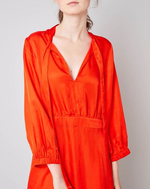 Robe Hills rouge orangé