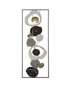Décoration murale en métal Dixy multicolore - 74x28.5 cm